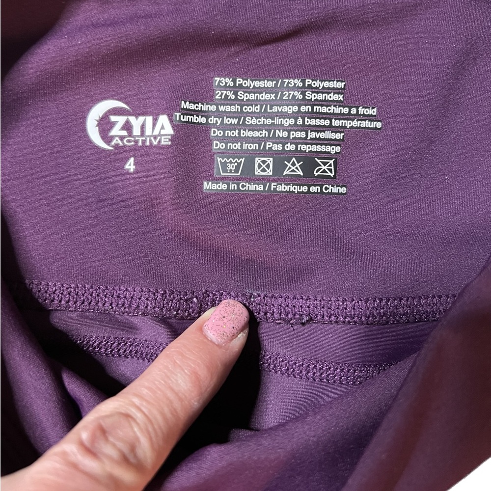 TWO Pair Zyia Workout LEGGINGS - Picture 9 of 15